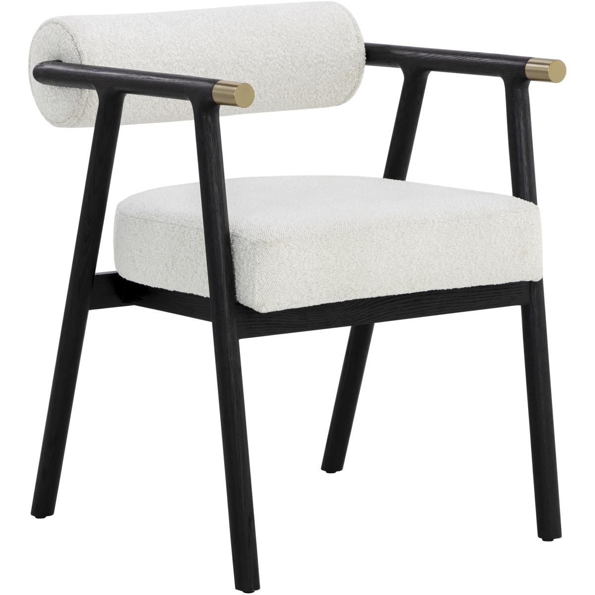 SUNPAN 111340 Sova Black / Copenhagen White Dining Armchair